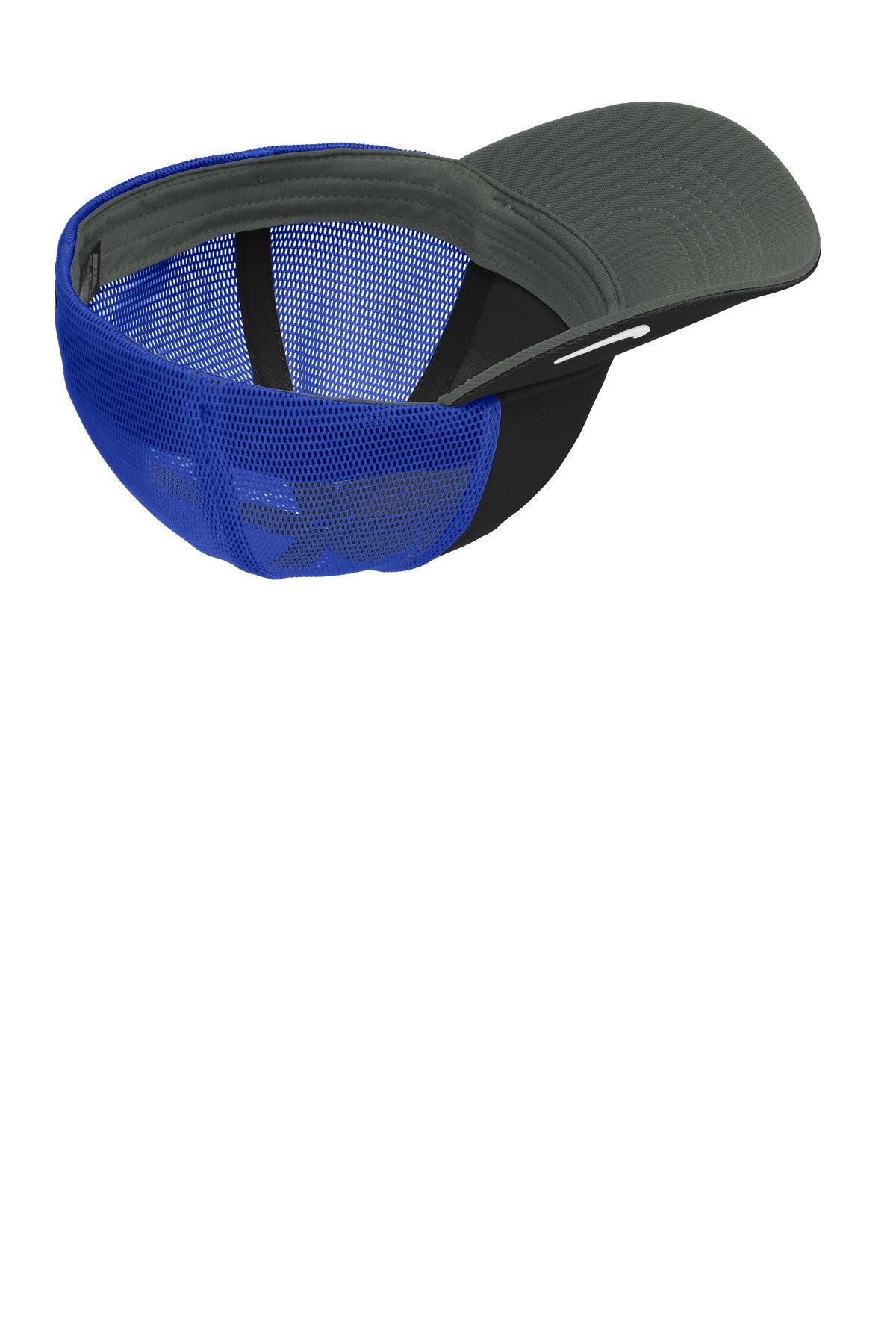 Inside View of Blk/GameRy Nike Stretch-to-Fit Mesh Back Cap NKFB6448 plain