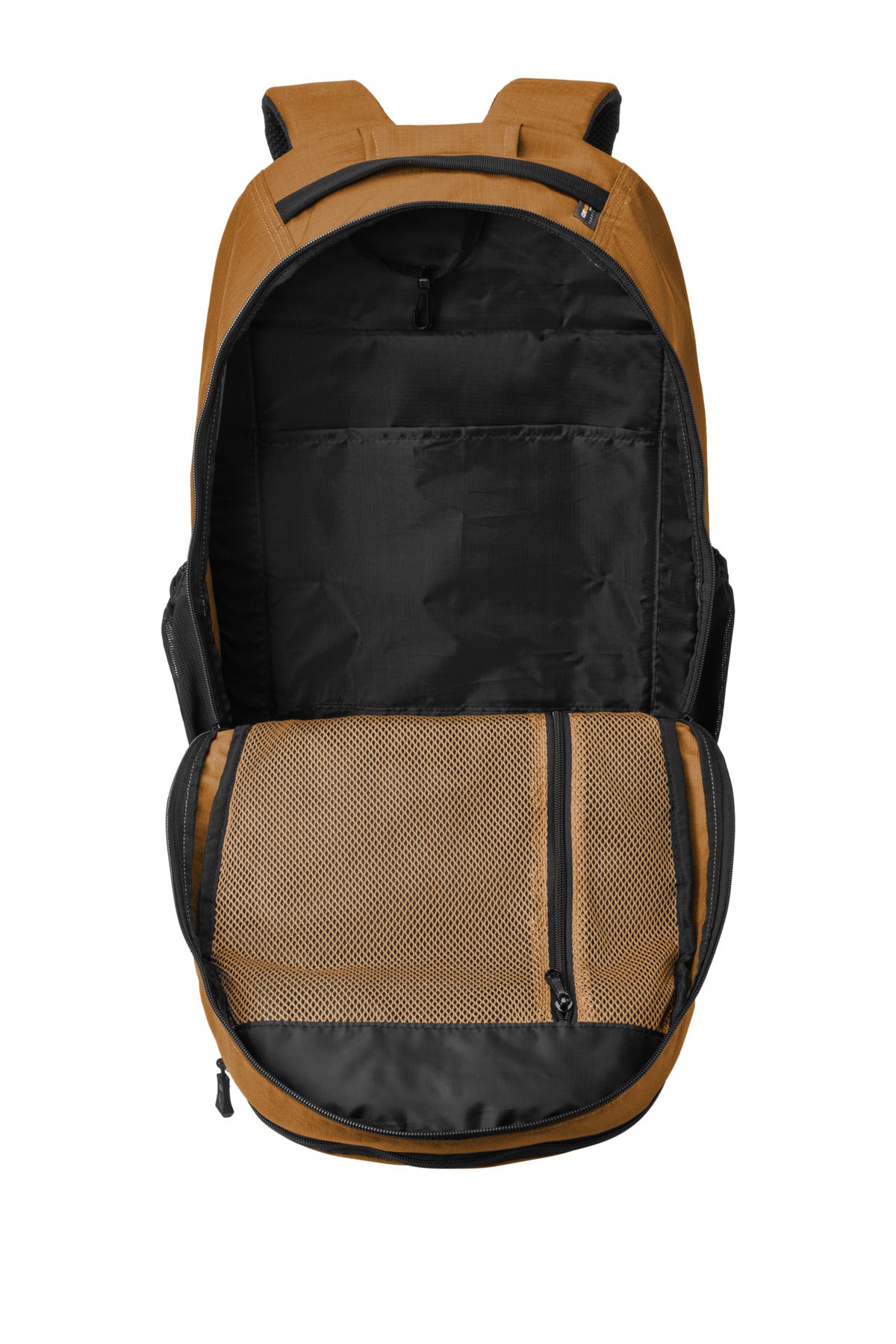 Inside View of Brown Carhartt 25L Ripstop Backpack CTB0000481 plain