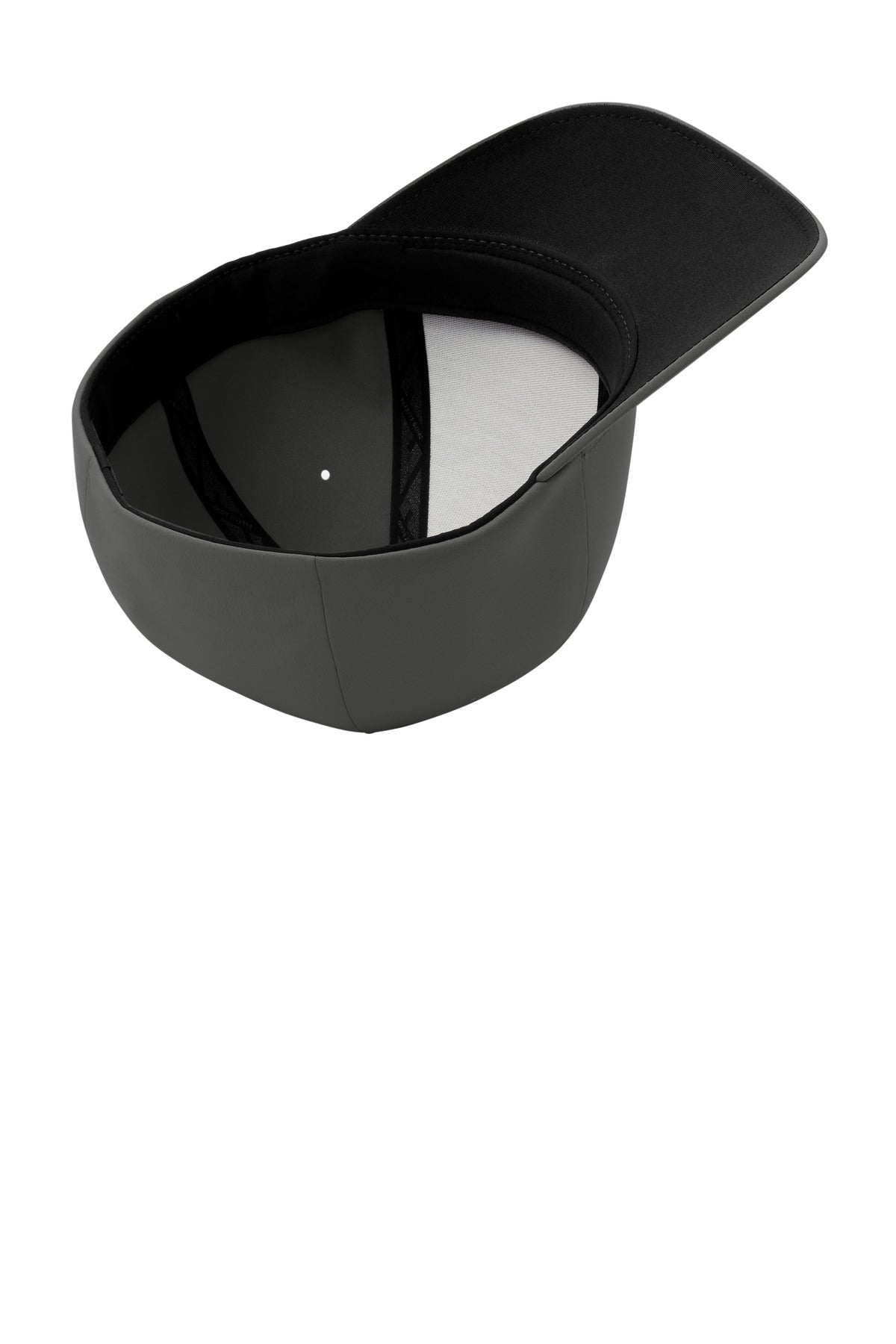 Inside View of Dark Grey Port Authority Flexfit Delta Cap. C938 plain