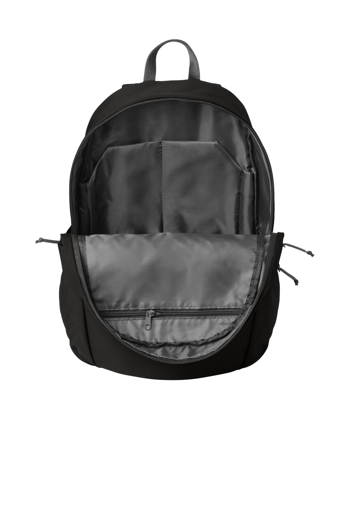 Inside View of DeepBlack Mercer+Mettle Claremont Backpack MMB210 plain