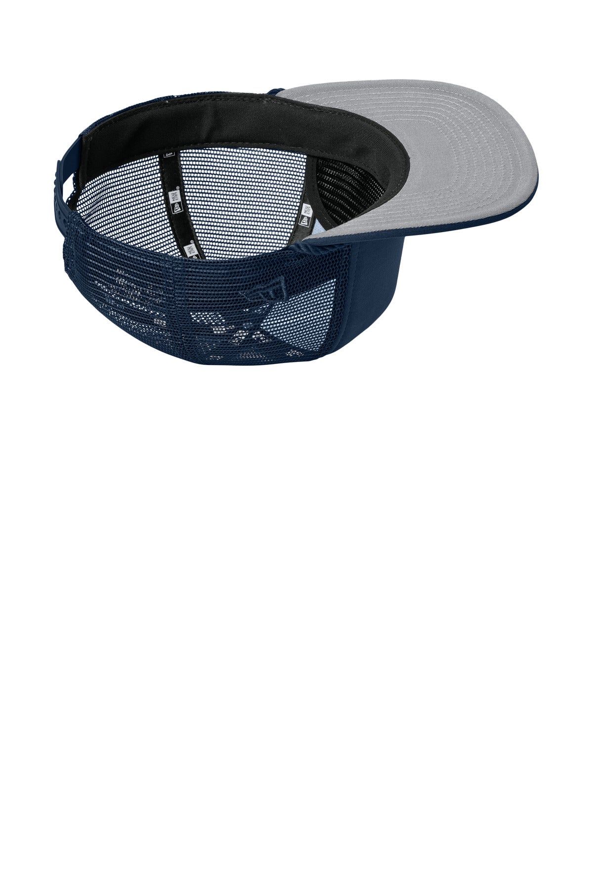 Inside View of DeepNavy New Era Foam Rope Trucker Cap NE410 plain