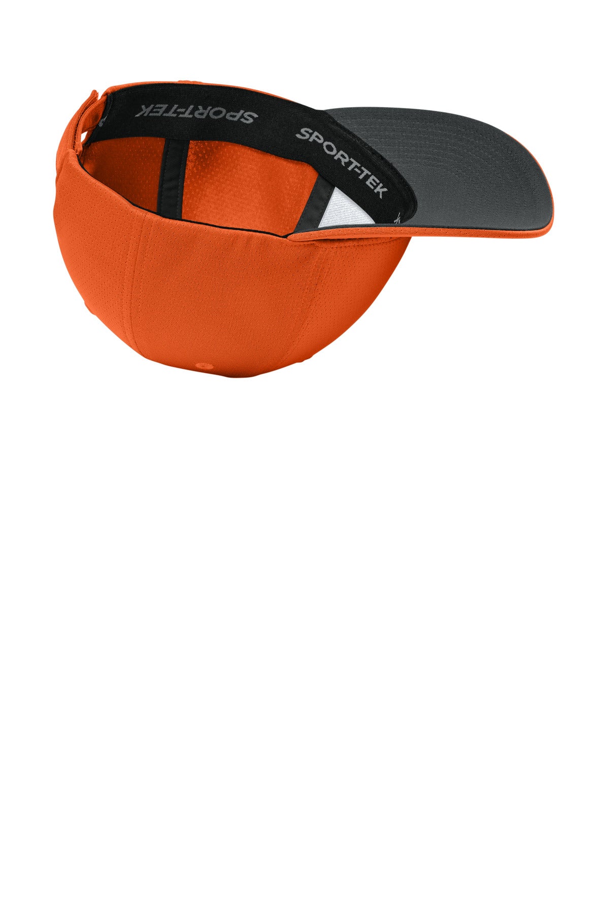 Inside View of DeepOrange Sport-Tek Impact Mesh Stretch-Tek Adjustable Cap STC71 plain