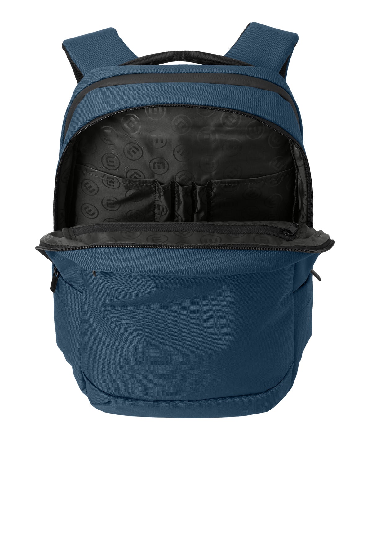 Inside View of DustyBlue TravisMathew Approach Backpack TMB100 plain