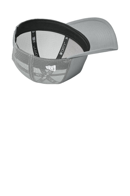 Inside View of FlagGry/Gy New Era Snapback Trucker Cap. NE205 plain