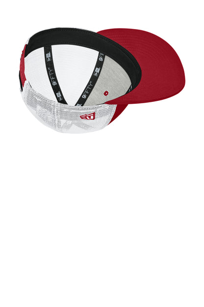 Inside View of FlagScar/W New Era Snapback Low Profile Trucker Cap NE207 plain