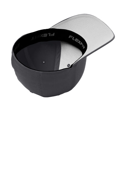 Inside View of Graphite Grey Port Authority Flexfit Cotton Twill Cap. C813 plain