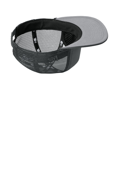 Inside View of Graphite New Era Foam Rope Trucker Cap NE410 plain