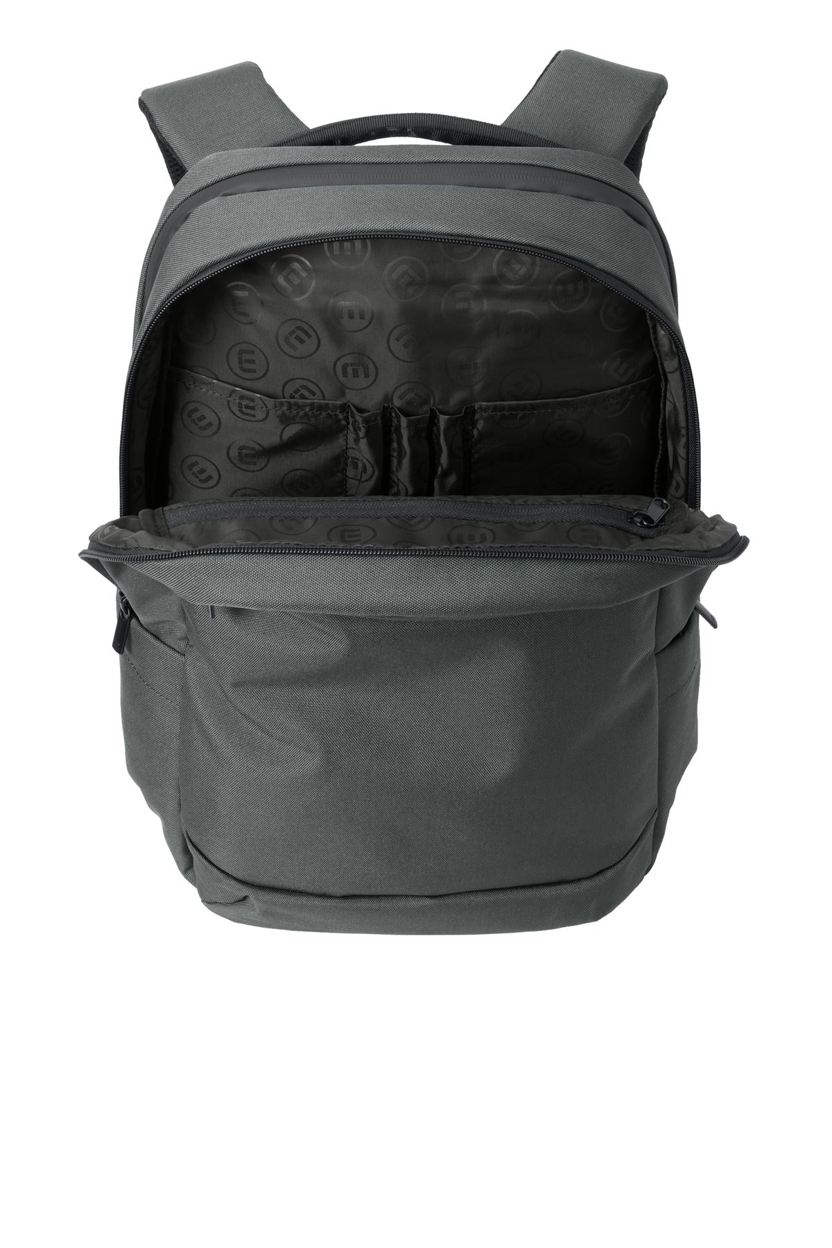 Inside View of Graphite TravisMathew Approach Backpack TMB100 plain