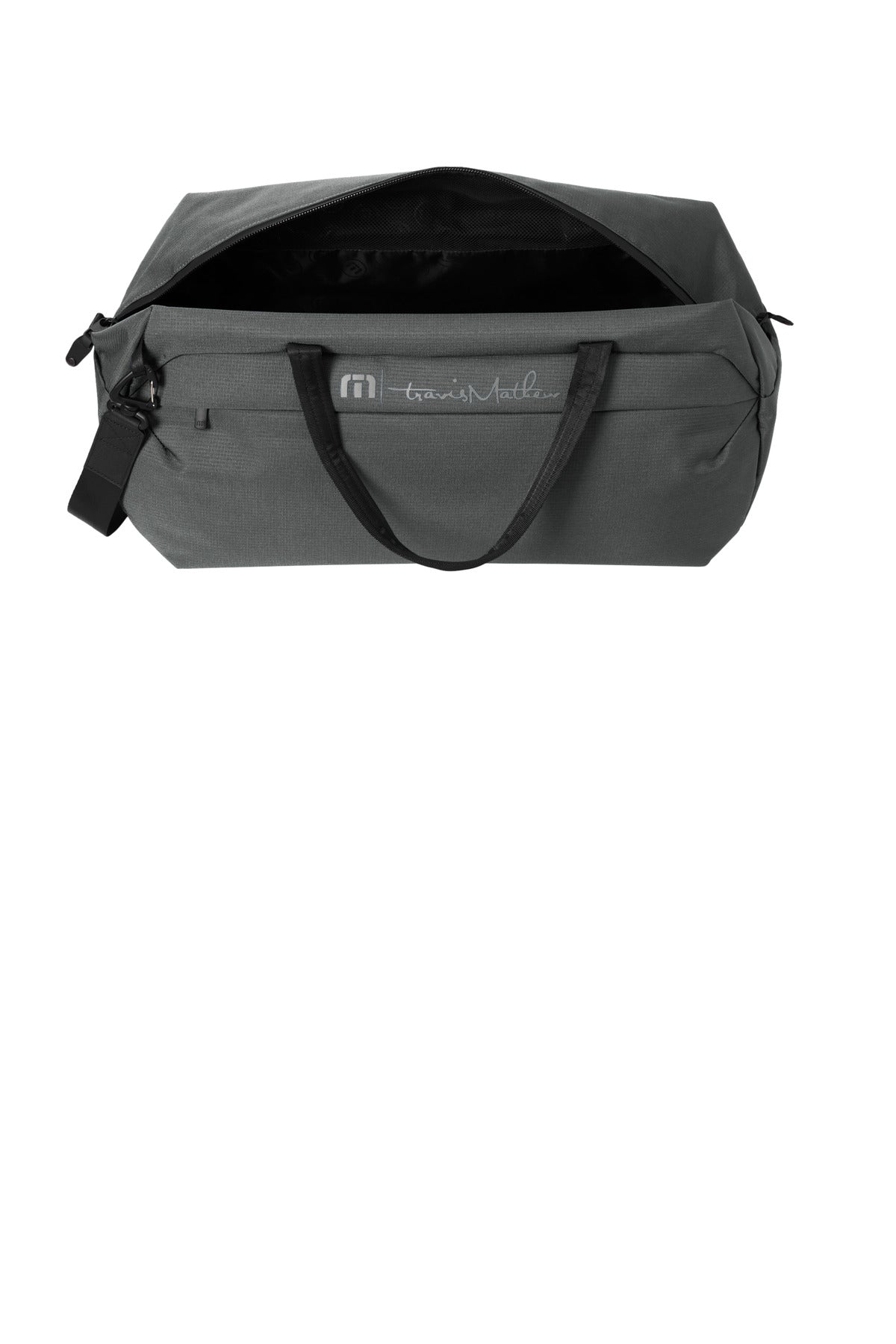 Inside View of Graphite TravisMathew Lateral Duffel TMB200 plain