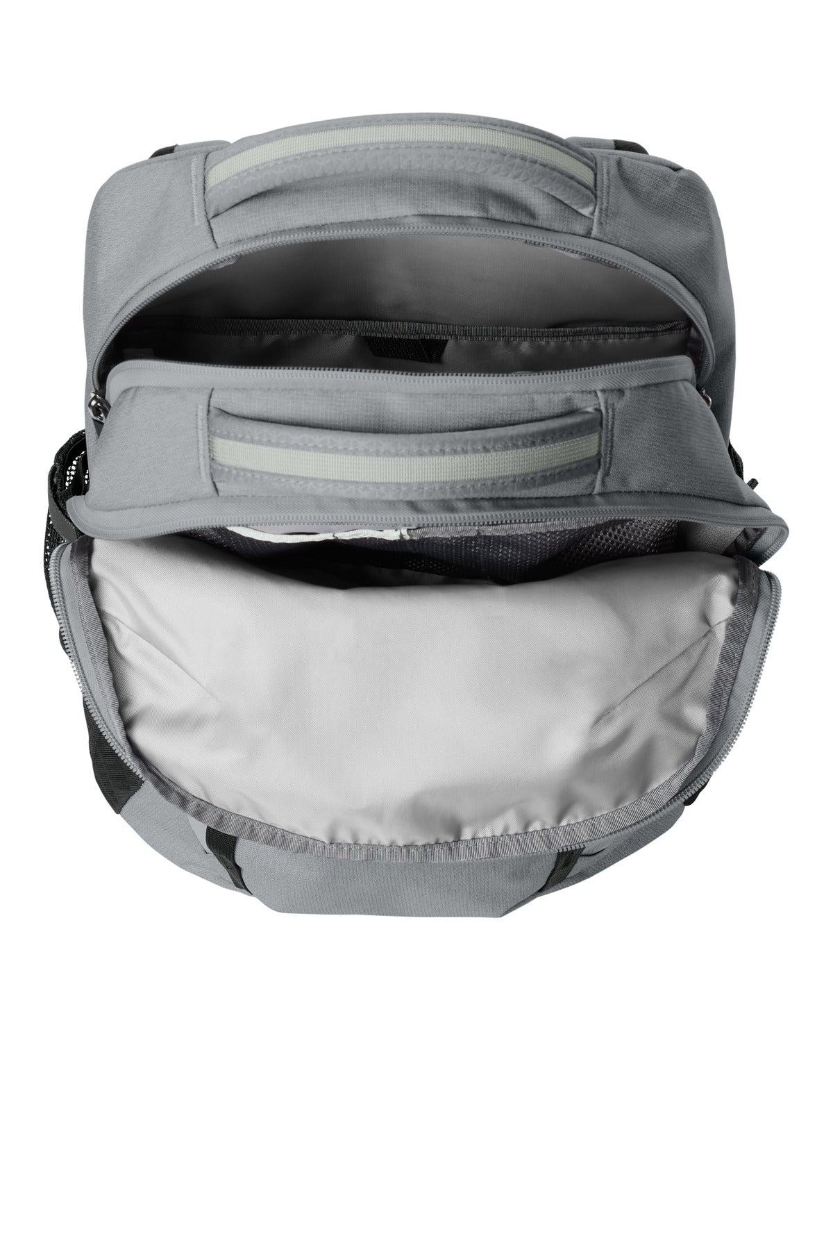 Inside View of Mid Gy DH/TNFB The North Face Dyno Backpack. NF0A52S7 plain