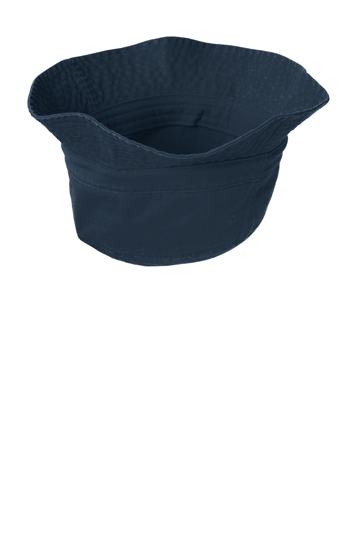 Inside View of Navy Port Authority Bucket Hat. PWSH2 plain