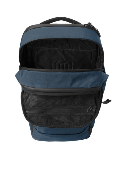 Inside View of Navy TravisMathew Lateral Backpack TMB107 plain