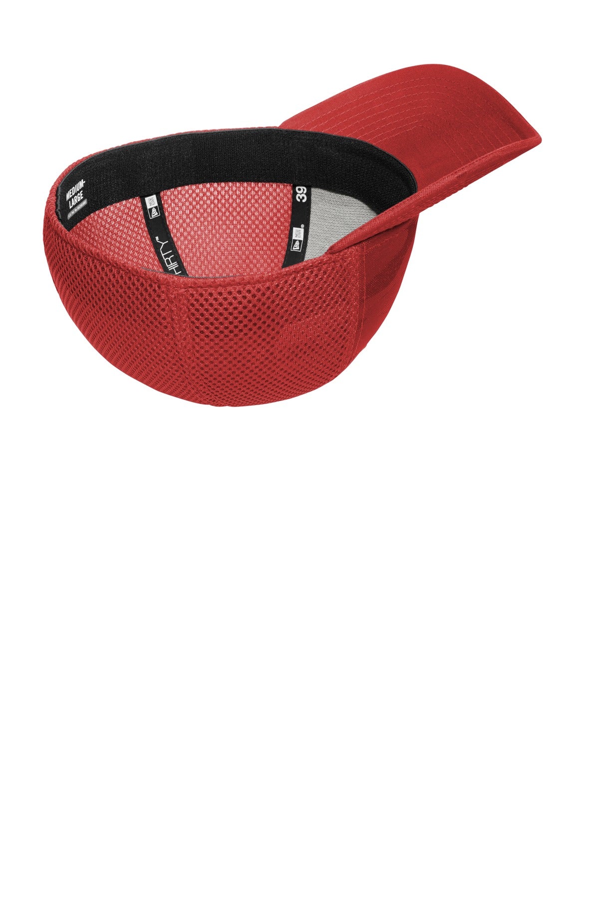 Inside View of Red Camo New Era Tonal Camo Stretch Tech Mesh Cap NE1091 plain