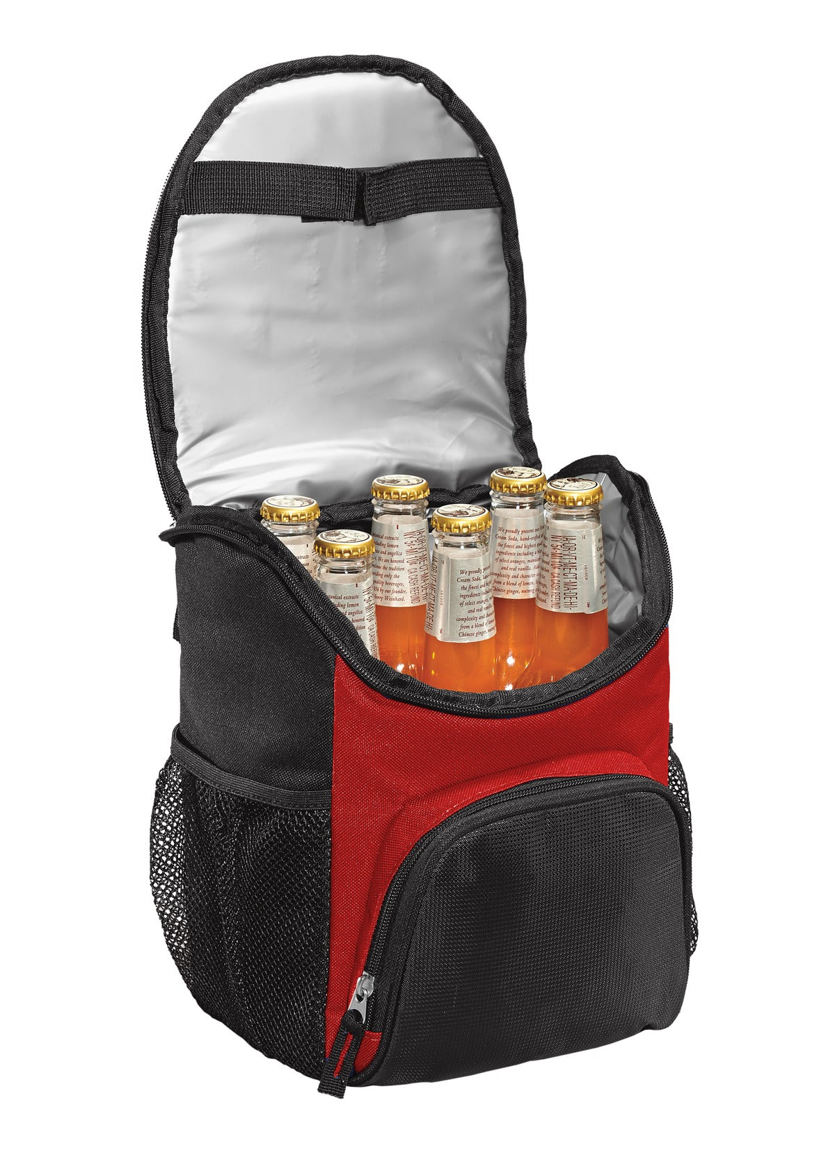 Inside View of Red OGIO - Chill 6-12 Can Cooler. 408112 plain