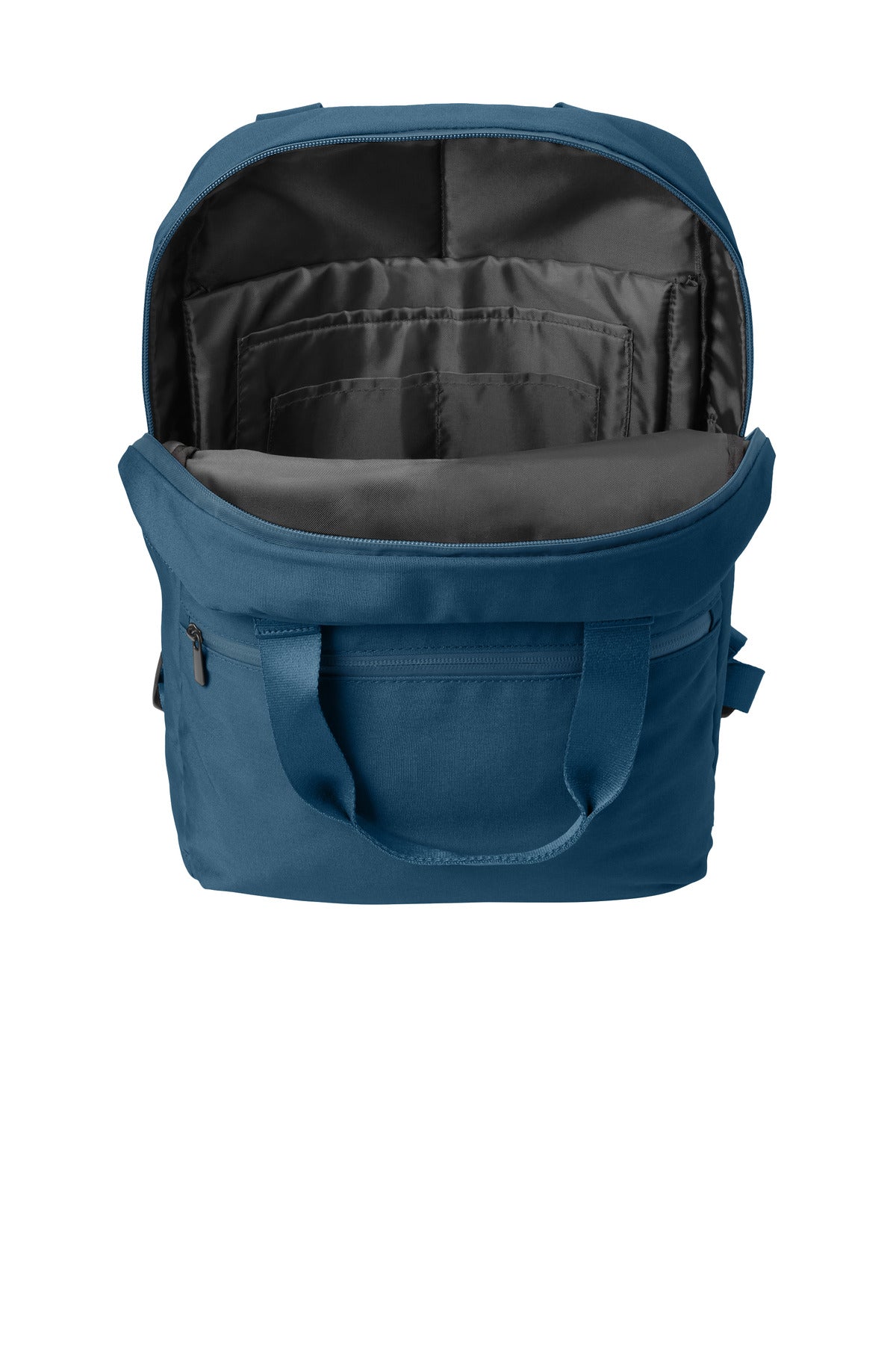 Inside View of RgttaBlue Mercer+Mettle Claremont Handled Backpack MMB211 plain