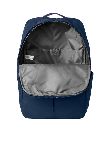Inside View of RiverBlNv Port Authority Matte Backpack BG235 plain