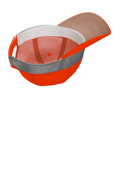 Inside View of Safety Orange CornerStone ANSI 107 Safety Cap. CS802 plain