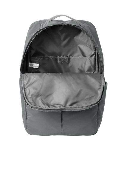 Inside View of StormGrey Port Authority Matte Backpack BG235 plain