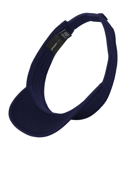 Inside View of True Navy Sport-Tek Action Visor. STC51 plain