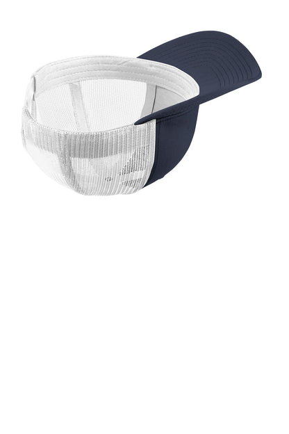 Inside View of True Navy/Wht Sport-Tek YP Classics Retro Trucker Cap. STC39 plain