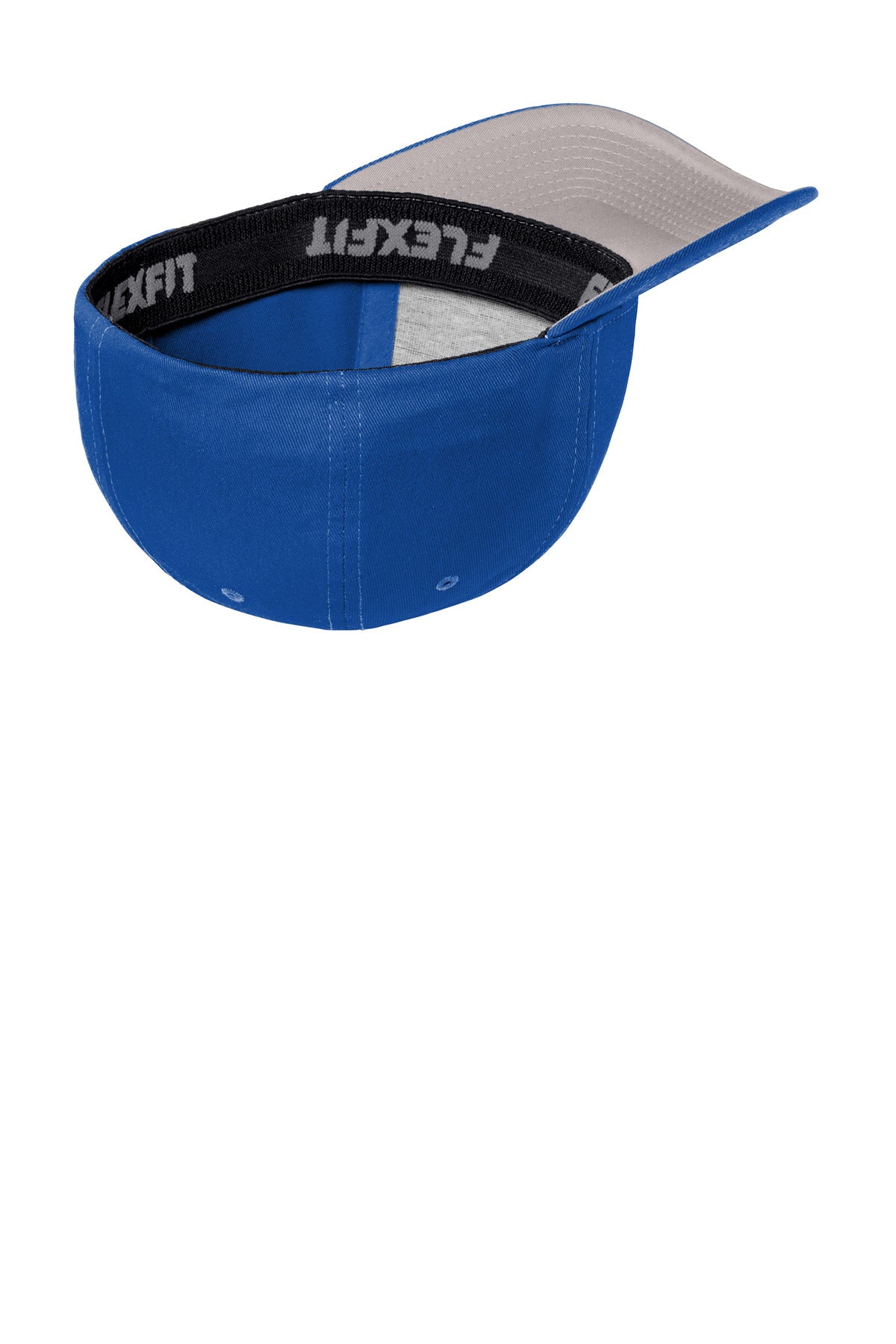 Inside View of True Royal Port Authority Flexfit Cotton Twill Cap. C813 plain