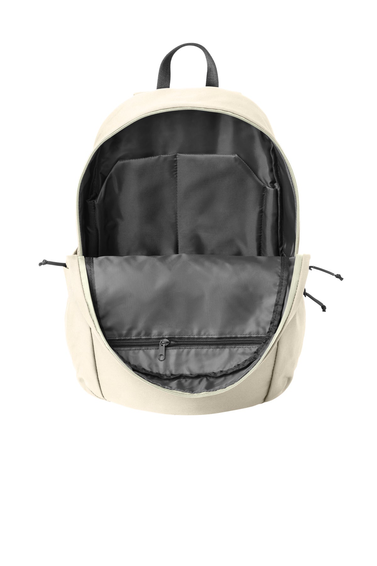 Inside View of WarmQuartz Mercer+Mettle Claremont Backpack MMB210 plain