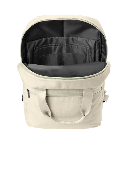 Inside View of WarmQuartz Mercer+Mettle Claremont Handled Backpack MMB211 plain