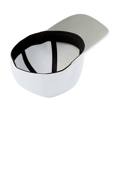 Inside View of White Port Authority Flexfit Delta Cap. C938 plain
