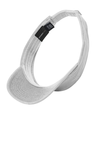 Inside View of White Sport-Tek Action Visor. STC51 plain