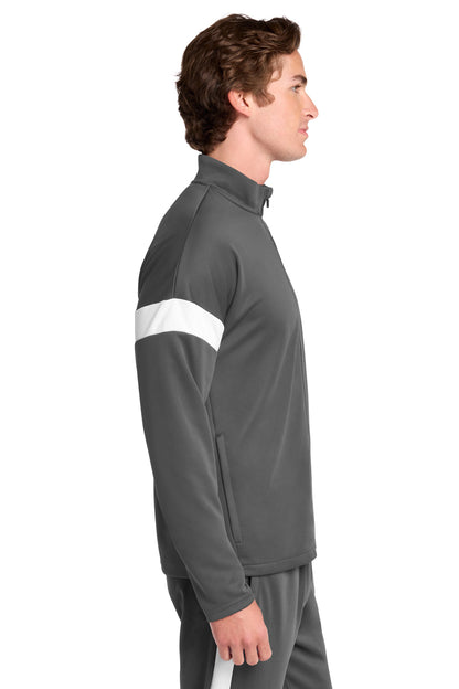 IrGy/White Sport-Tek Travel Full-Zip Jacket ST800