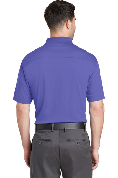Iris Blue Port Authority Rapid Dry Mesh Polo. K573 plain