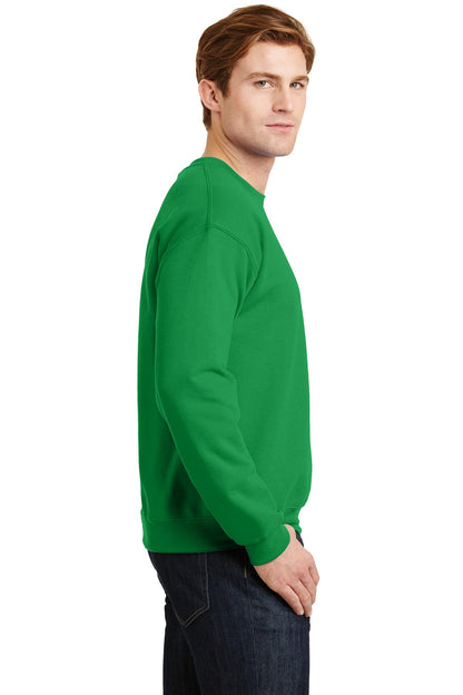 Irish Green Gildan Heavy Blend Crewneck Sweatshirt. 18000 plain