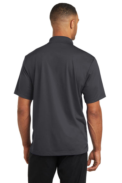 Iron Grey CornerStone Micropique Gripper Polo. CS421 plain