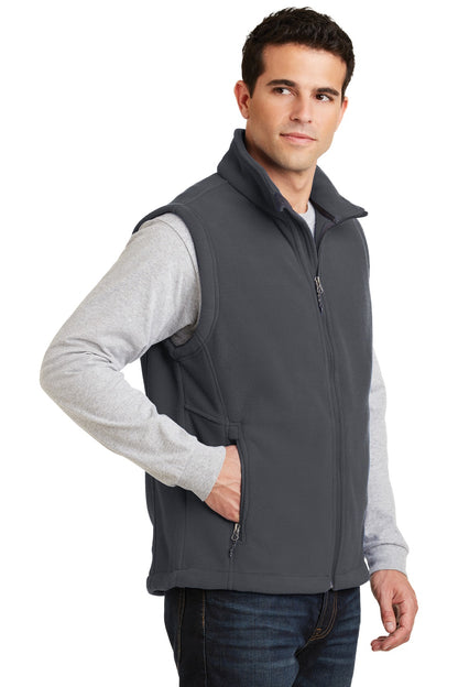 Iron Grey Port Authority Value Fleece Vest. F219 plain