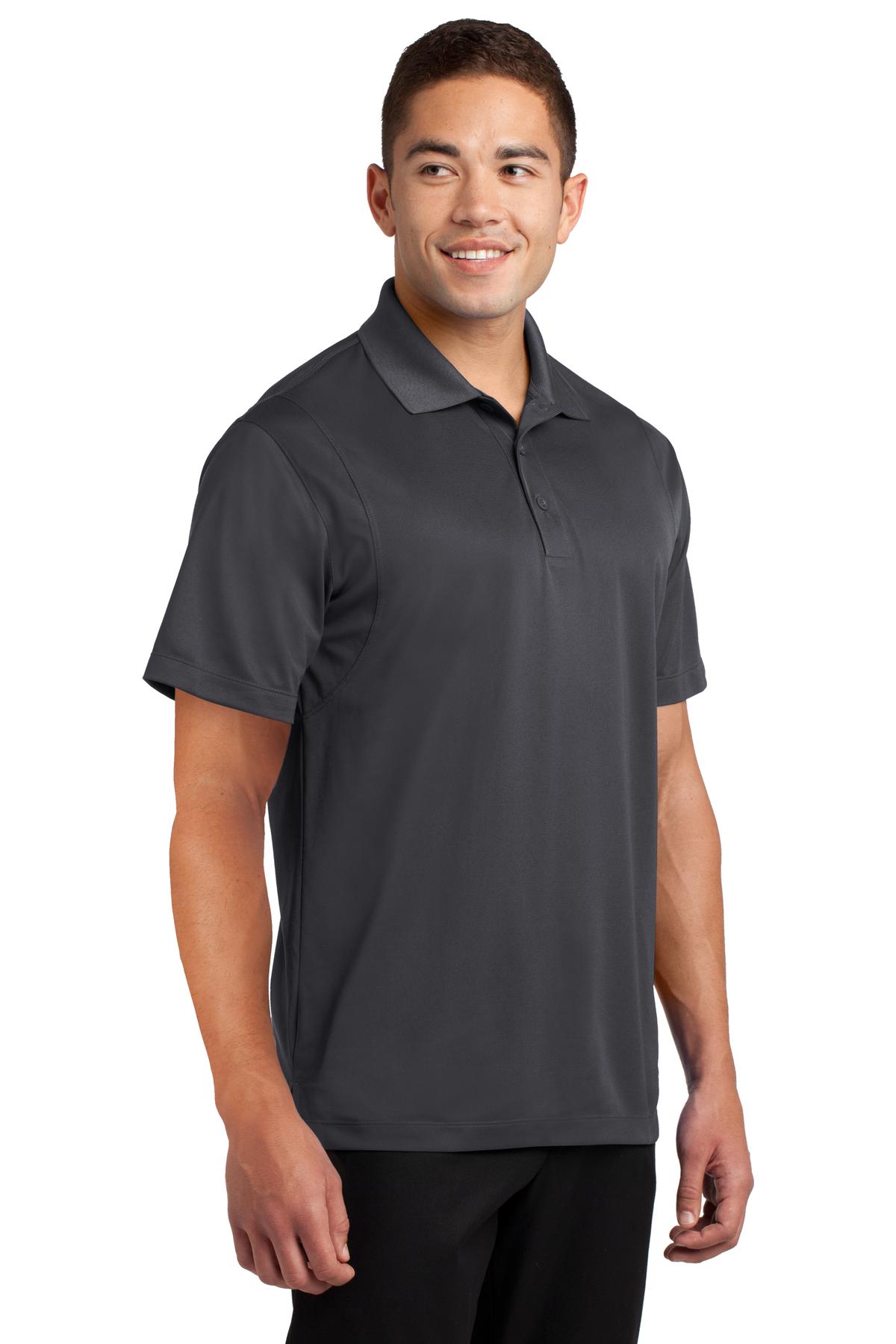 Iron Grey Sport-Tek Micropique Sport-Wick Polo. ST650 plain