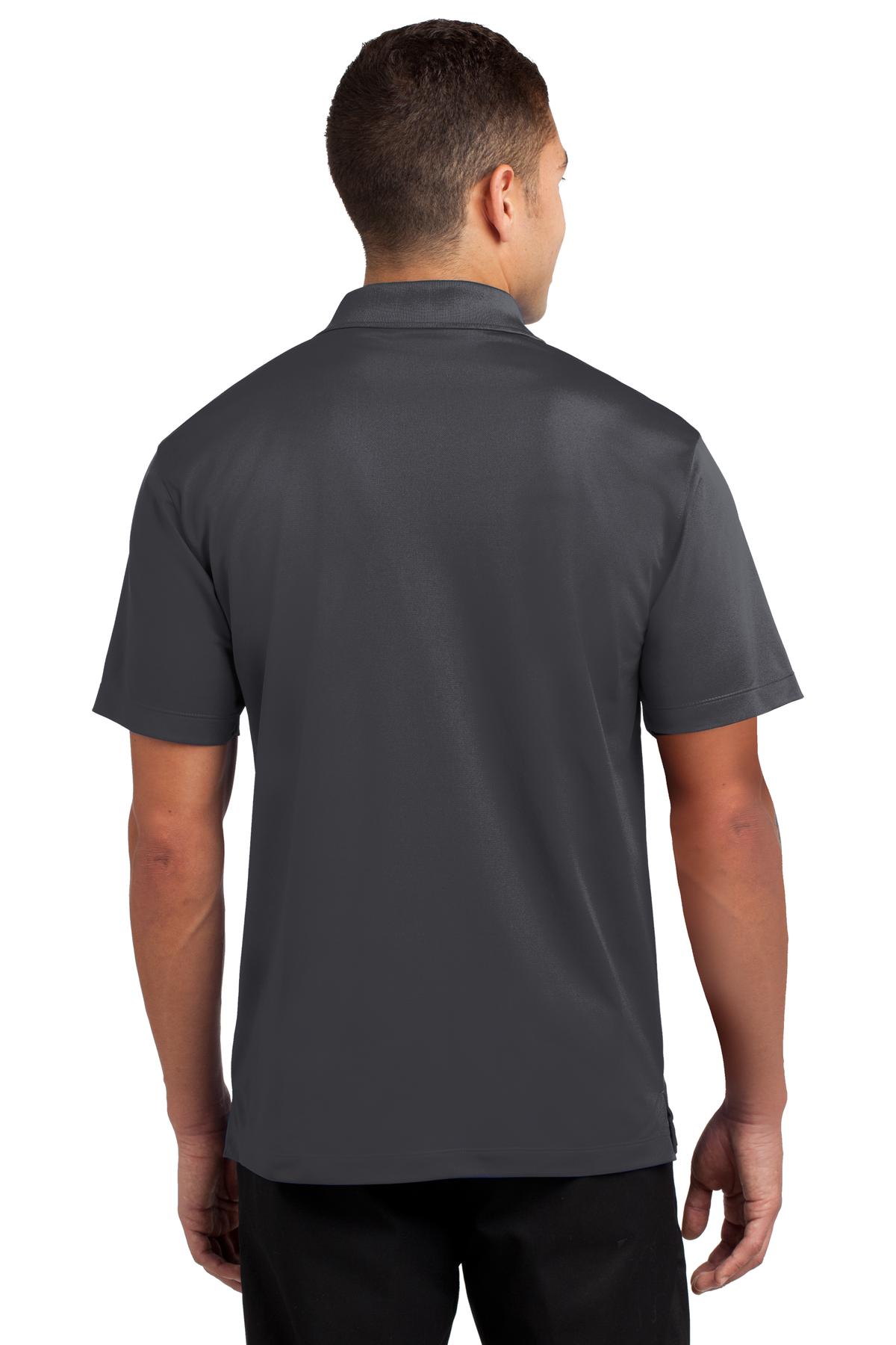Iron Grey Sport-Tek Micropique Sport-Wick Polo. ST650 plain