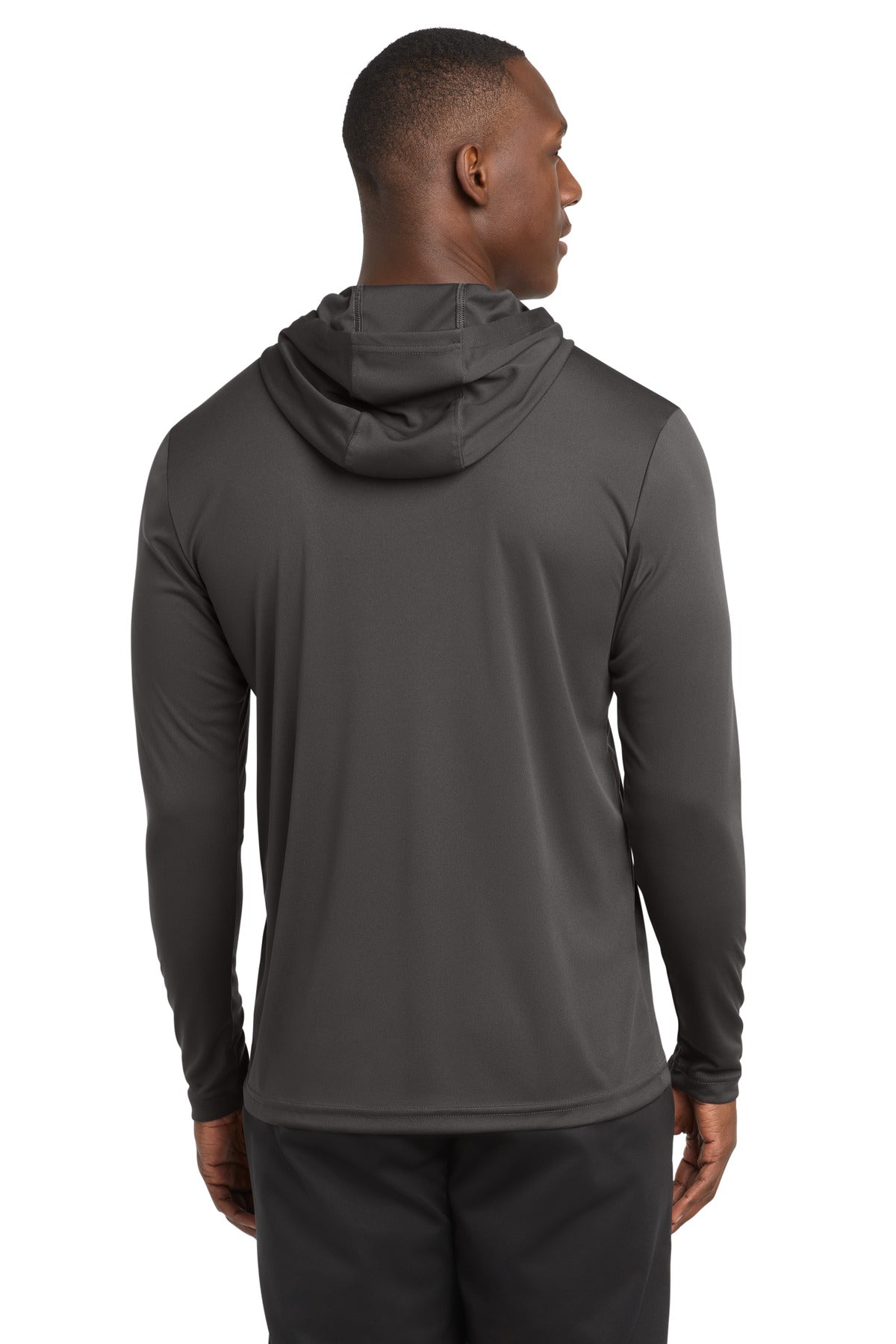Iron Grey Sport-Tek PosiCharge Competitor Hooded Pullover. ST358 plain