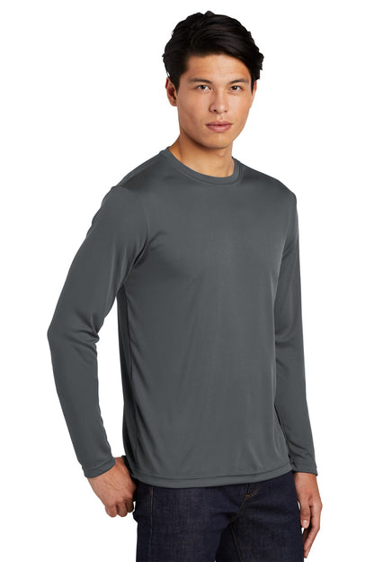 Iron Grey Sport-Tek Tall Long Sleeve PosiCharge Competitor Tee. TST350LS plain