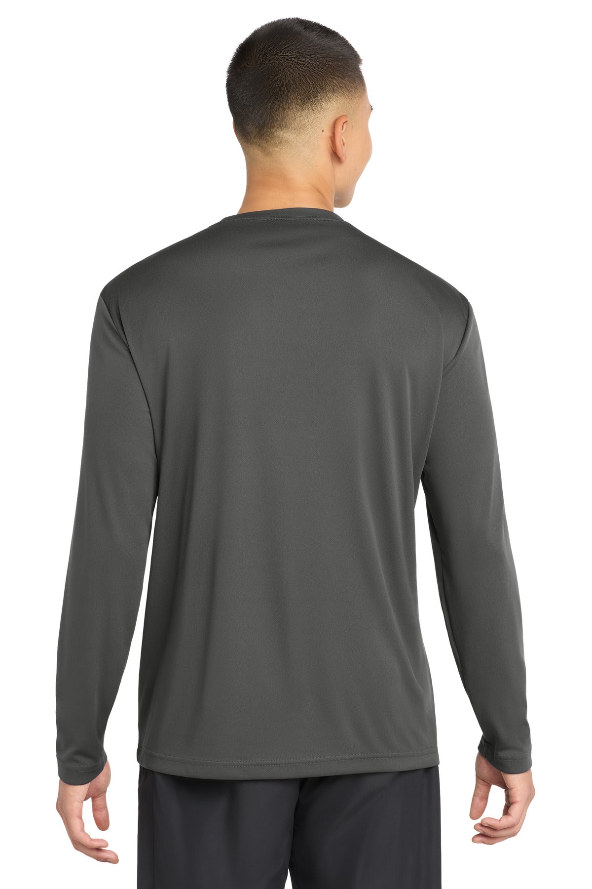Iron Grey Sport-Tek Tall Long Sleeve PosiCharge Competitor Tee. TST350LS plain