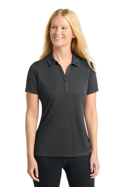 Iron Grey Sport-Tek Women's PosiCharge Competitor Polo. LST550 plain
