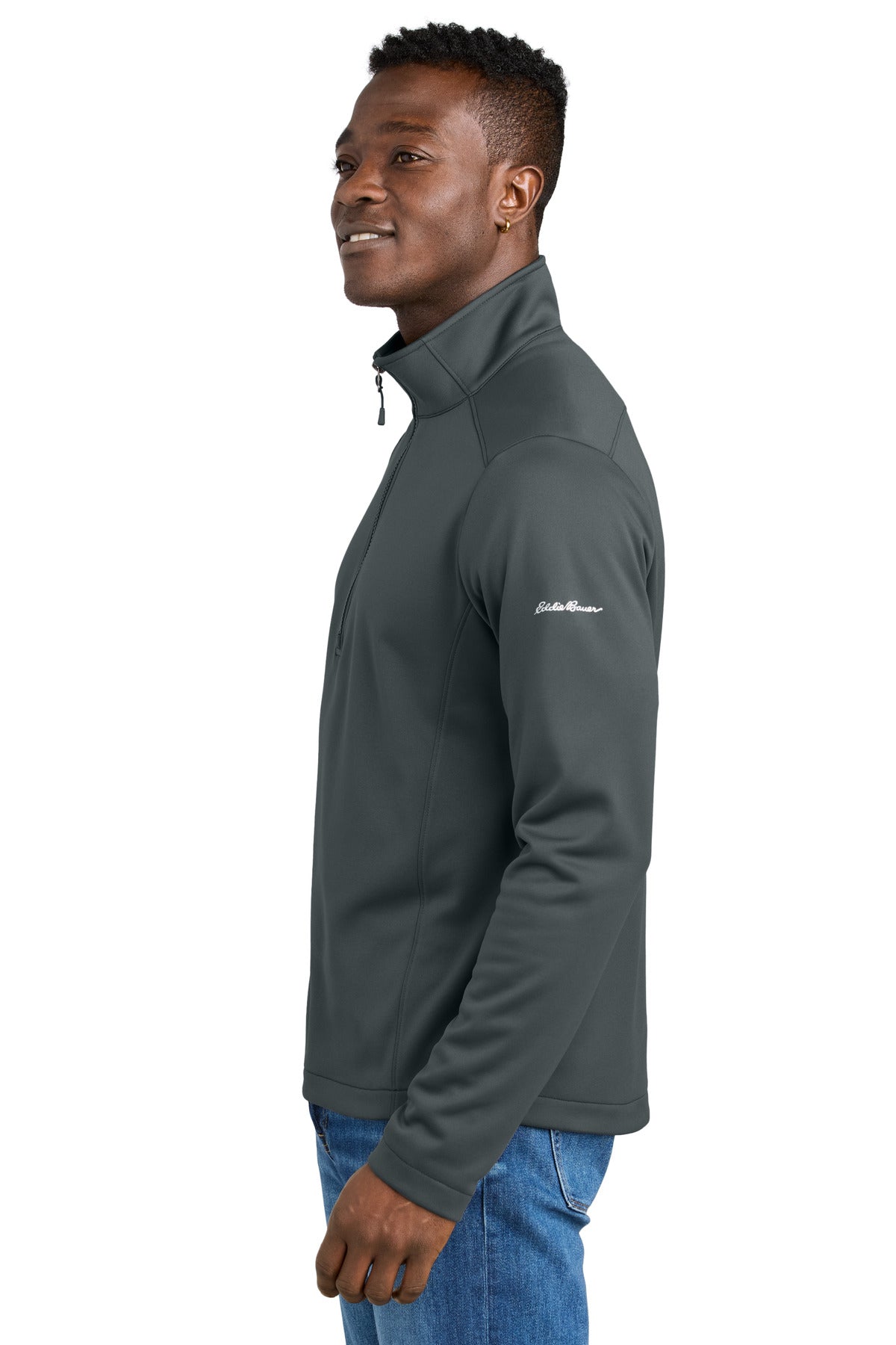 IronGate Eddie Bauer Smooth Mid Layer Fleece 1/2-Zip EB2360 plain
