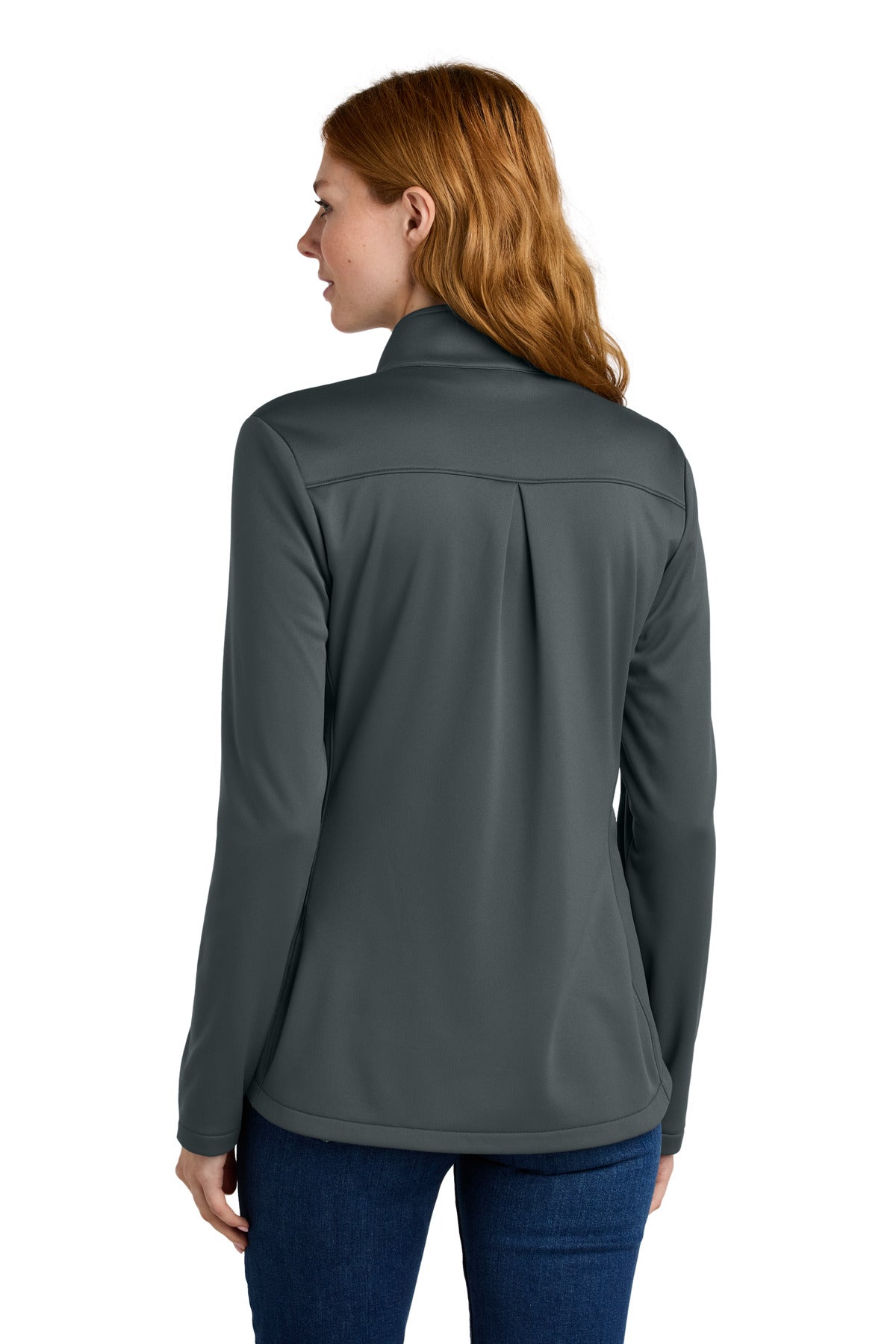 IronGate Eddie Bauer Women's Smooth Mid Layer Fleece Full-Zip EB2470 plain
