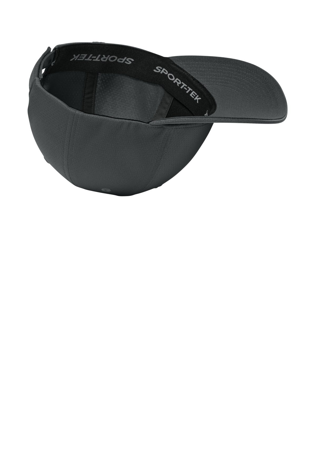 IronGrey Sport-Tek Impact Mesh Stretch-Tek Adjustable Cap STC71 plain