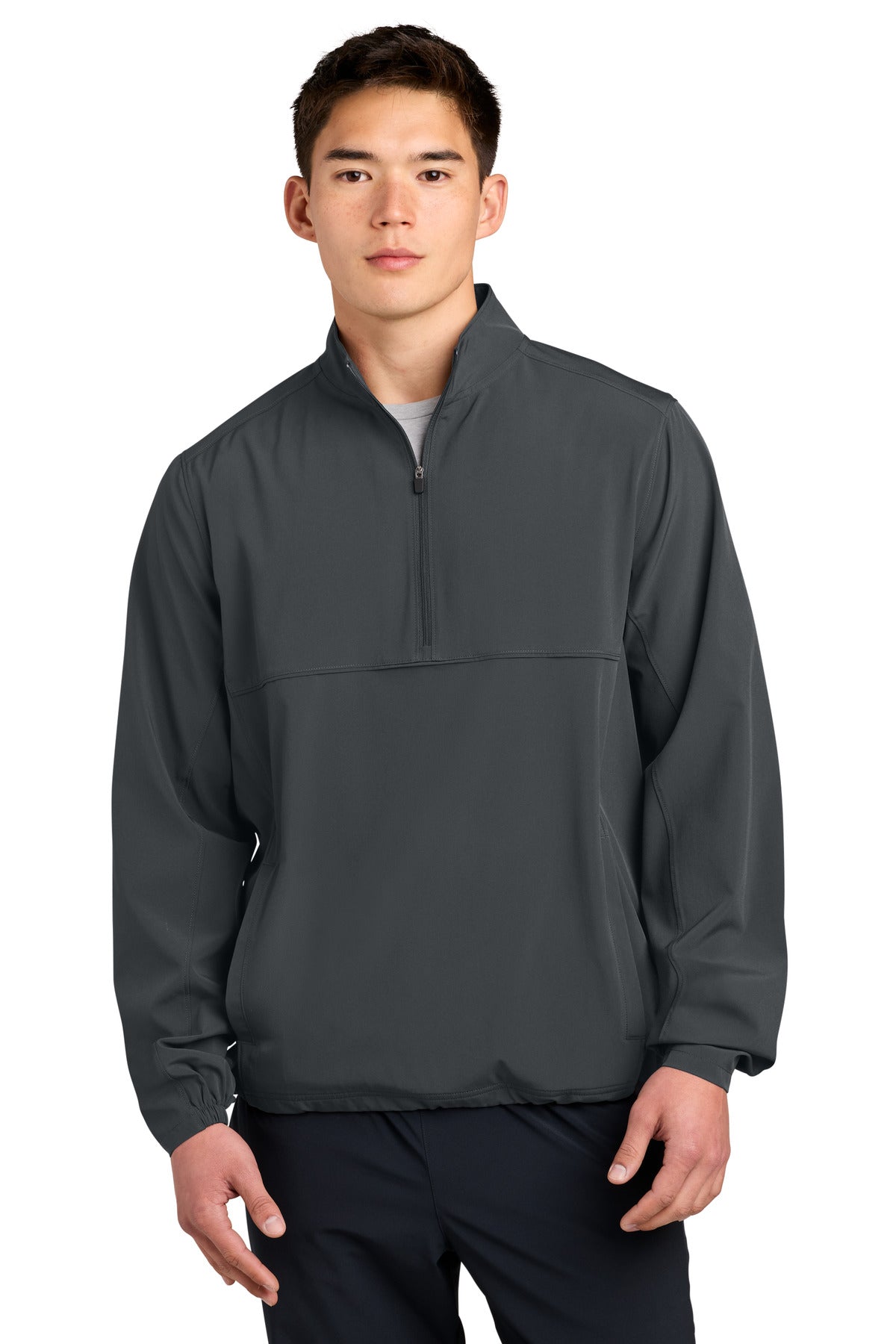 IronGrey Sport-Tek Repeat 1/2-Zip JST481 plain