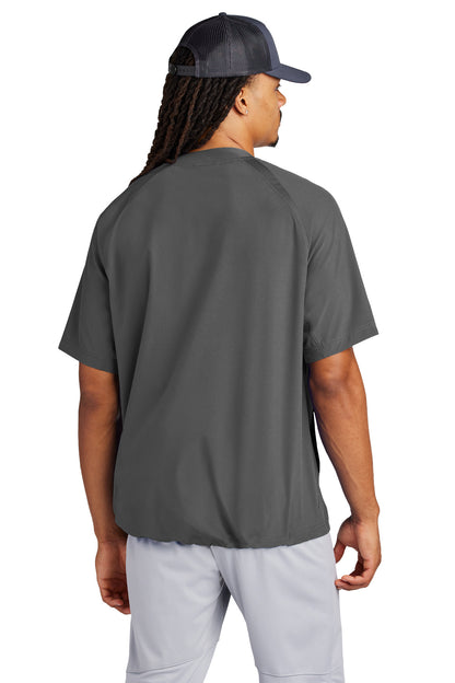 IronGrey Sport-Tek Repeat 1/2-Zip Short Sleeve Jacket JST489 plain