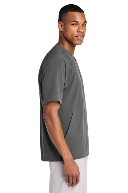 IronGrey Sport-Tek Repeat 1/2-Zip Short Sleeve Jacket JST489