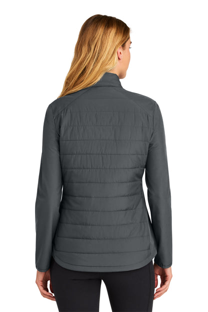 IronGrey Sport-Tek Women's Teknical Hybrid Jacket LST940 plain