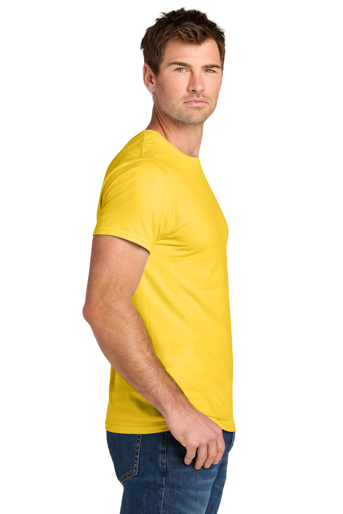 IslandYllw Jerzees Ultimate Unisex Ring Spun T-Shirt IC46M plain