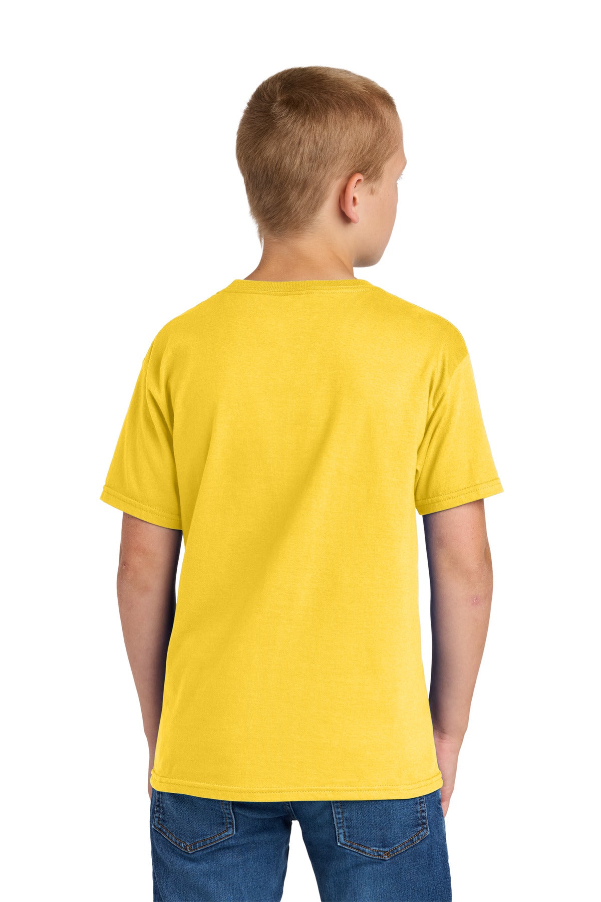 IslandYllw Jerzees Ultimate Youth Ring Spun T-Shirt IC46B plain