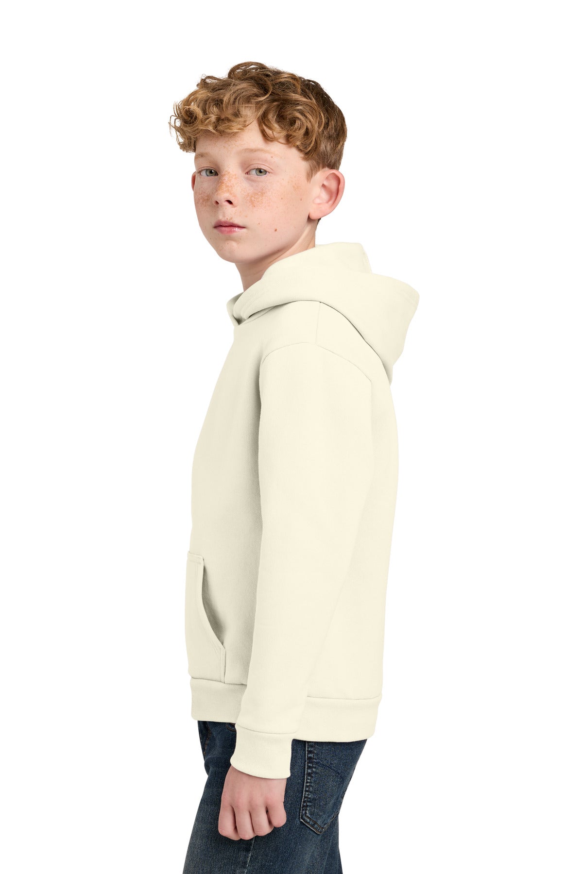 Ivory Port & Co Youth Easy Fleece Pullover Hooded Sweatshirt PC68YH